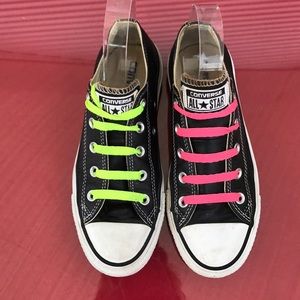 Converse black leather All Stars